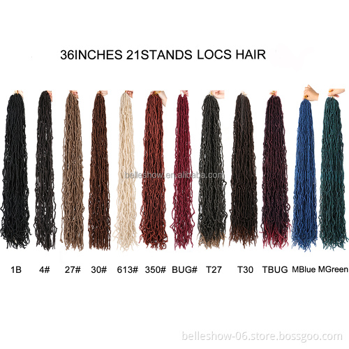Hot sell Hot Sale  Dread Locs Crochet Braids soft locs 36 inch 14 inch 18 inch 24 inch